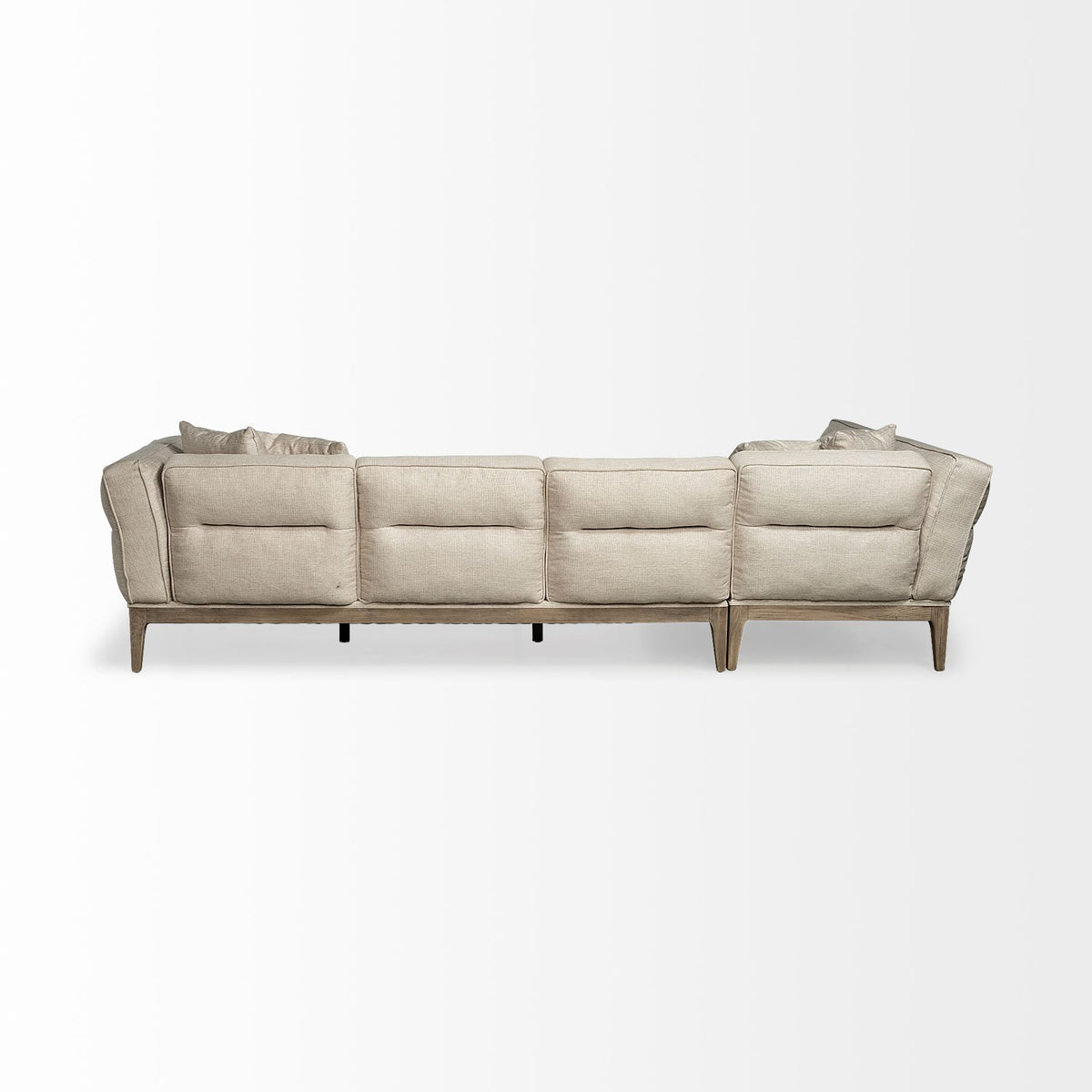 Denali Left Chaise Beige Upholstered Sectional