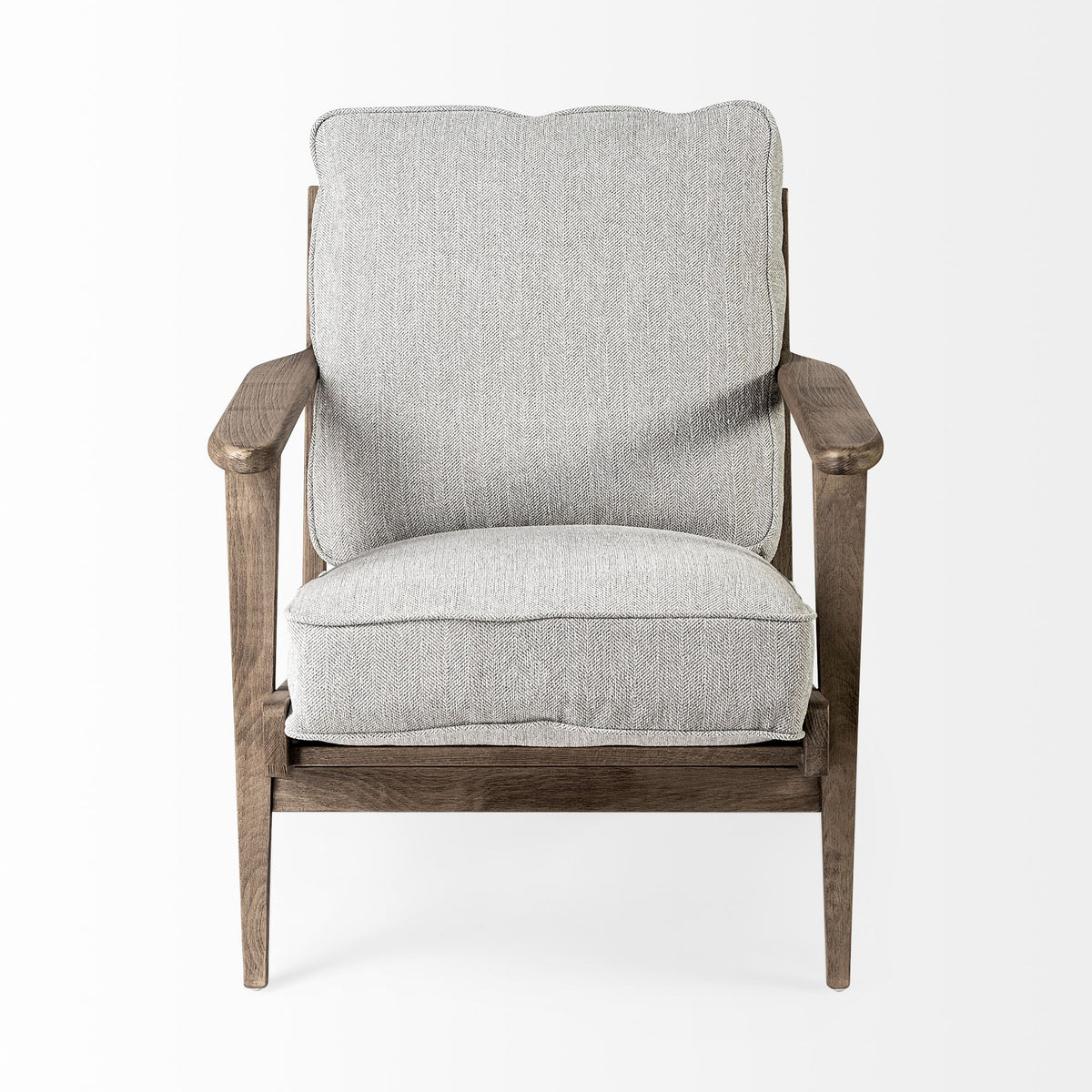 Olympus Frost Gray Fabric Accent Chair