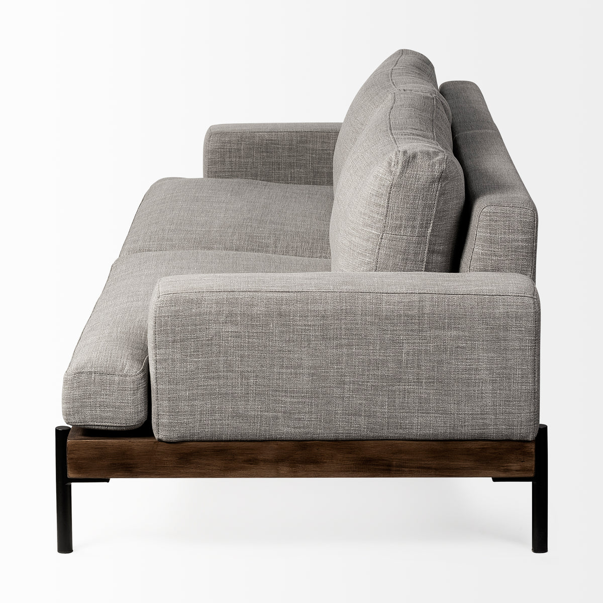 Colburne Gray Upholstered 3-Seater Sofa