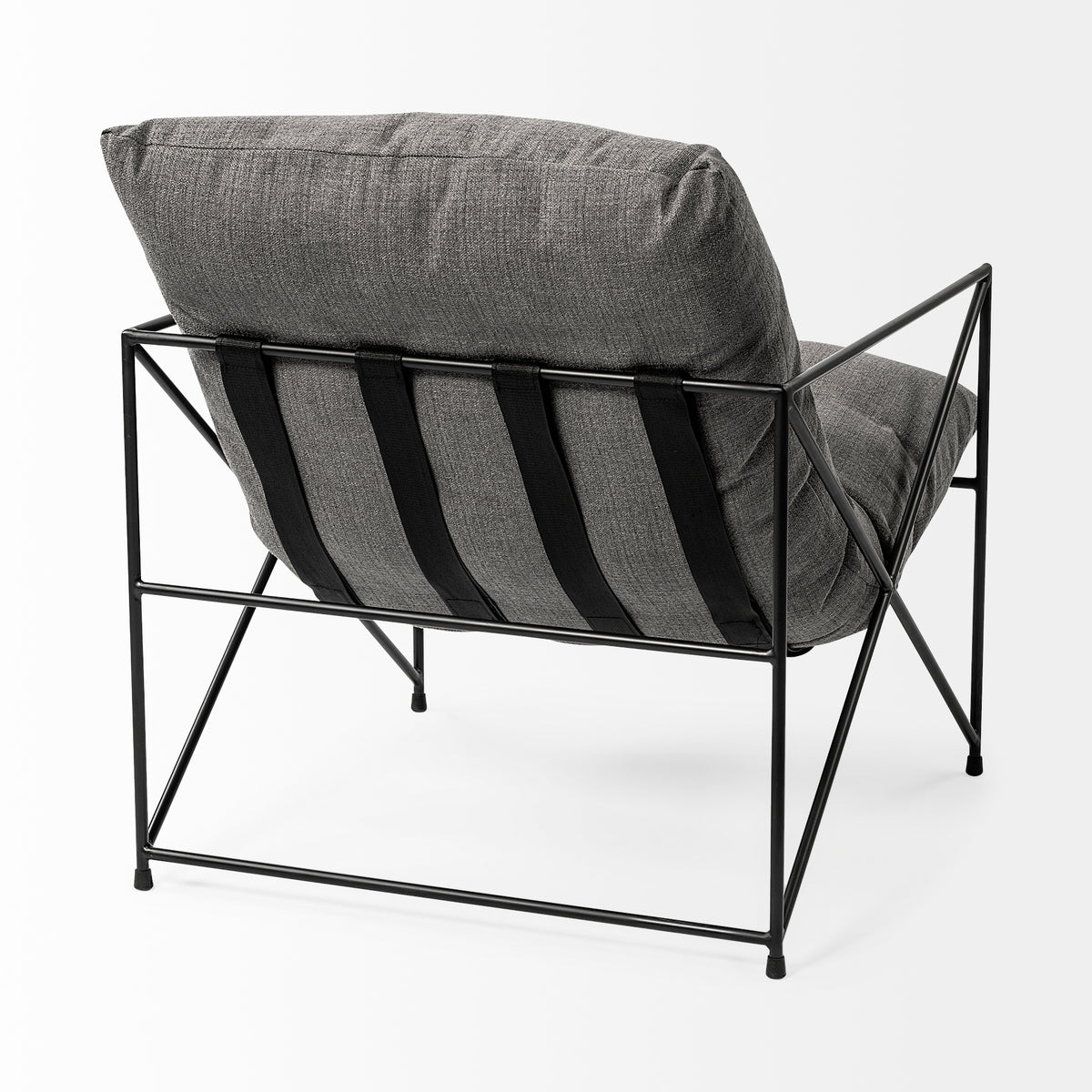 Leonidas Gray Fabric Accent Chair