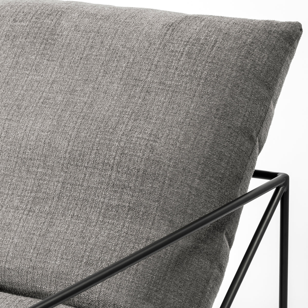 Leonidas Gray Fabric Accent Chair