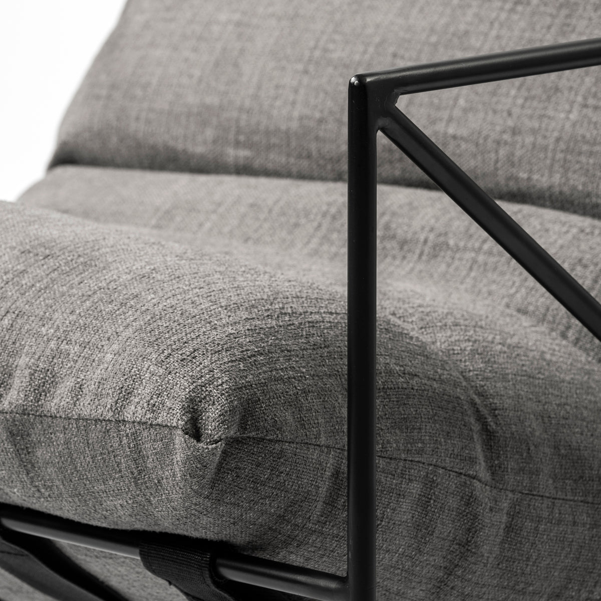 Leonidas Gray Fabric Accent Chair
