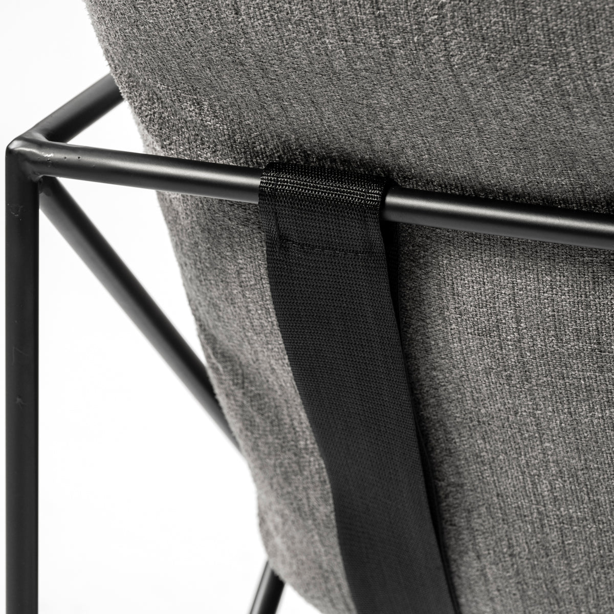 Leonidas Gray Fabric Accent Chair