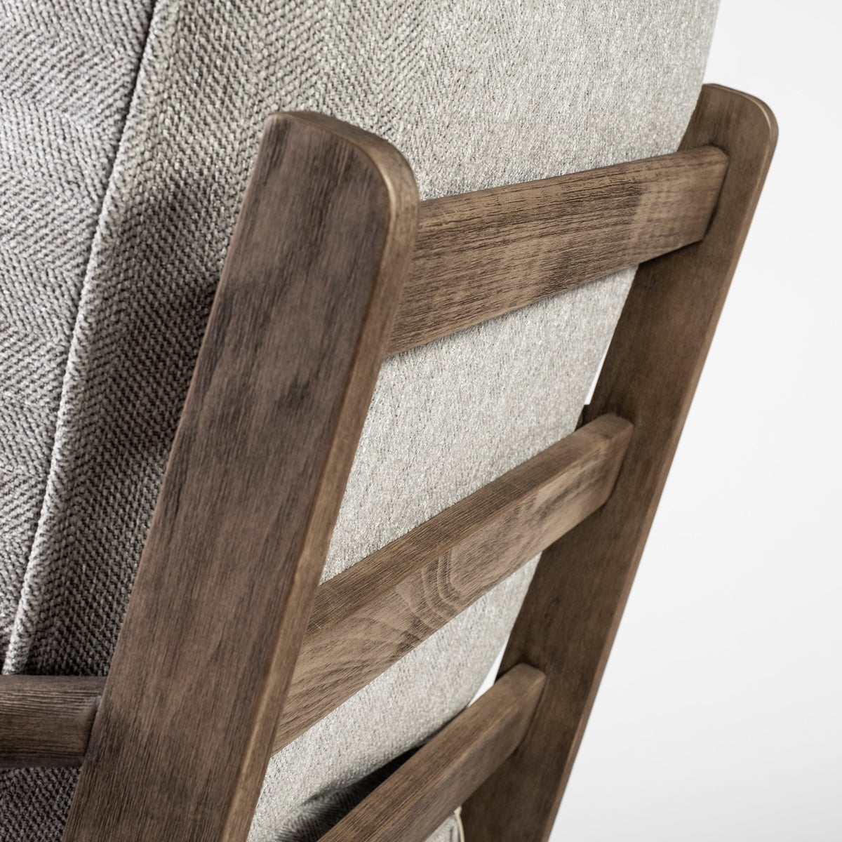 Olympus Frost Gray Fabric Accent Chair