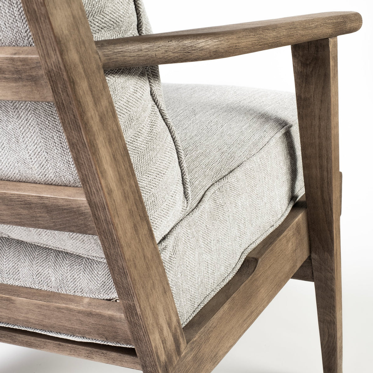 Olympus Frost Gray Fabric Accent Chair