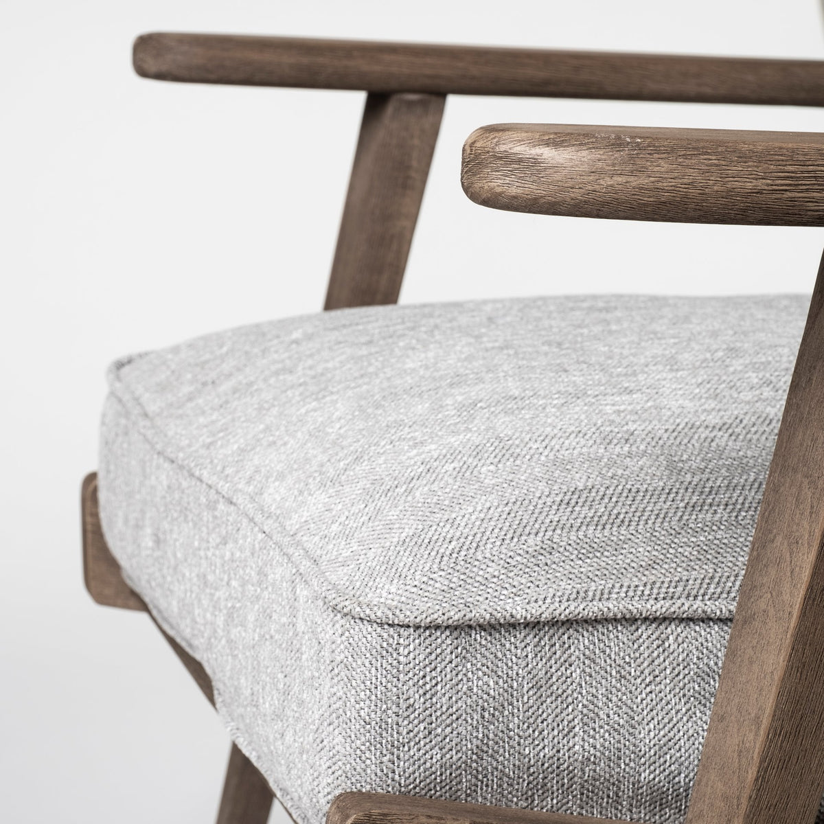 Olympus Frost Gray Fabric Accent Chair