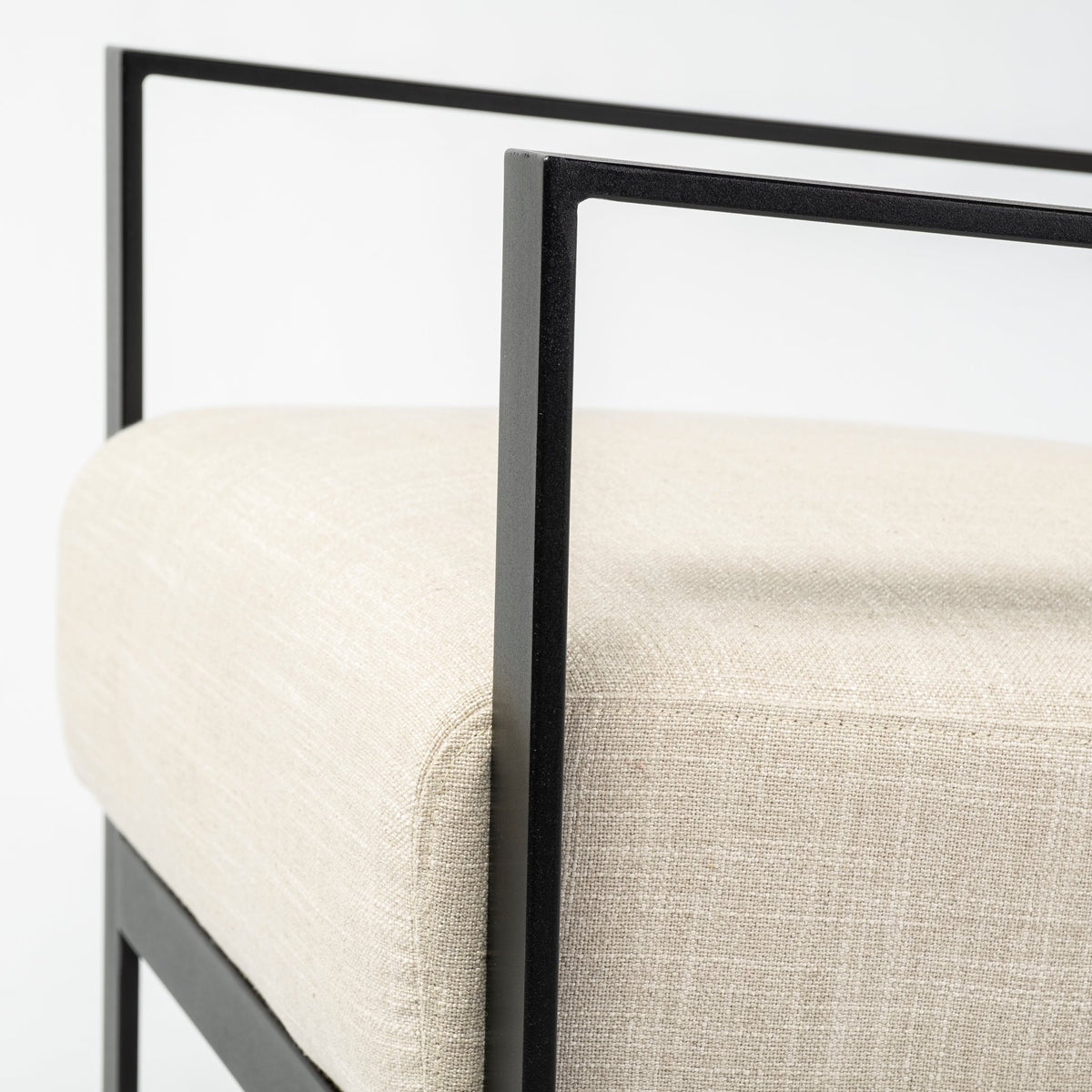 Stamford Beige Upholstered Wood Back Accent Chair