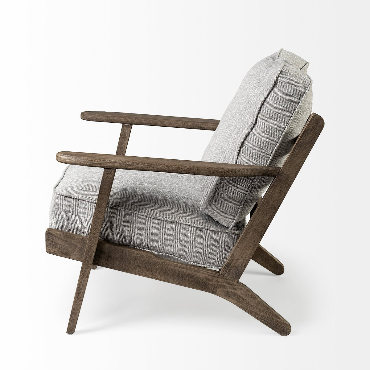 Olympus Frost Gray Fabric Accent Chair