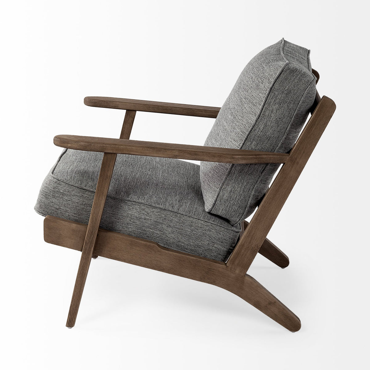 Olympus Castlerock Gray Fabric Accent Chair