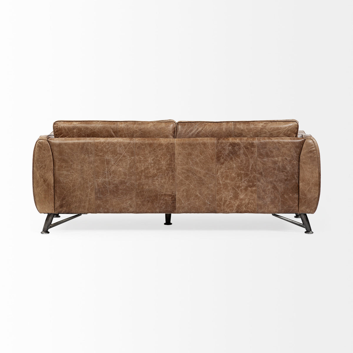 Cobain Brown Genuine Leather Sofa