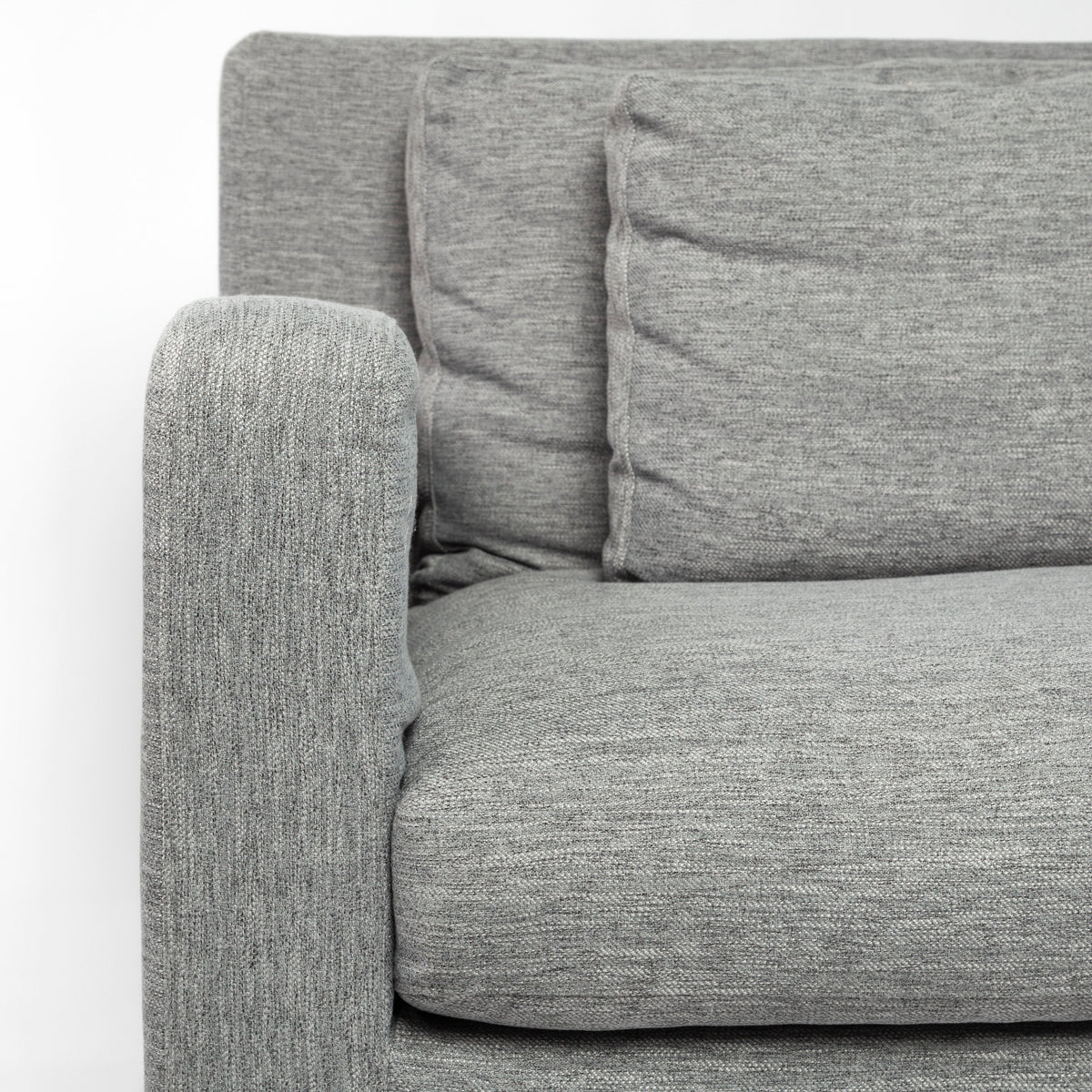 Denly Castlerock Gray Slipcover Arm Chair
