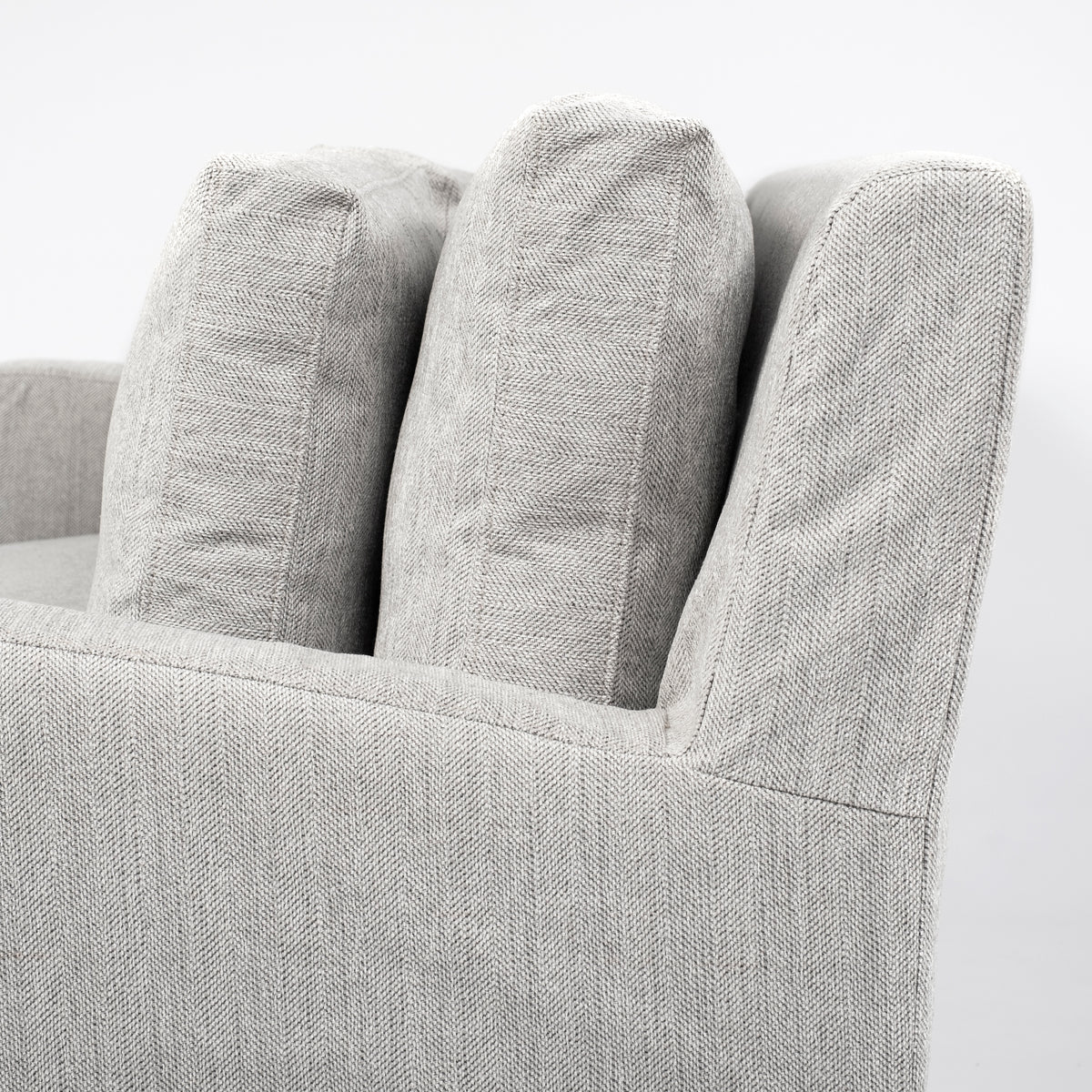 Denly Frost Gray Slipcover 3-Seater Sofa