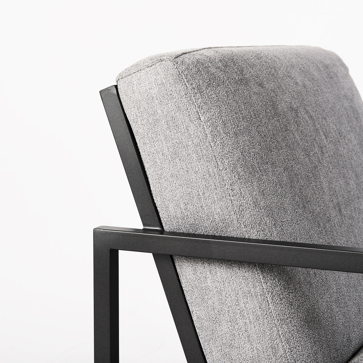 Armelle Gray Fabric Accent Chair