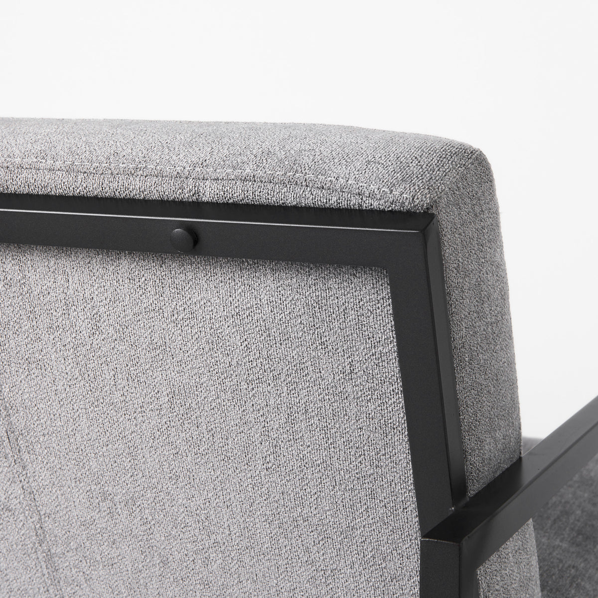 Armelle Gray Fabric Accent Chair