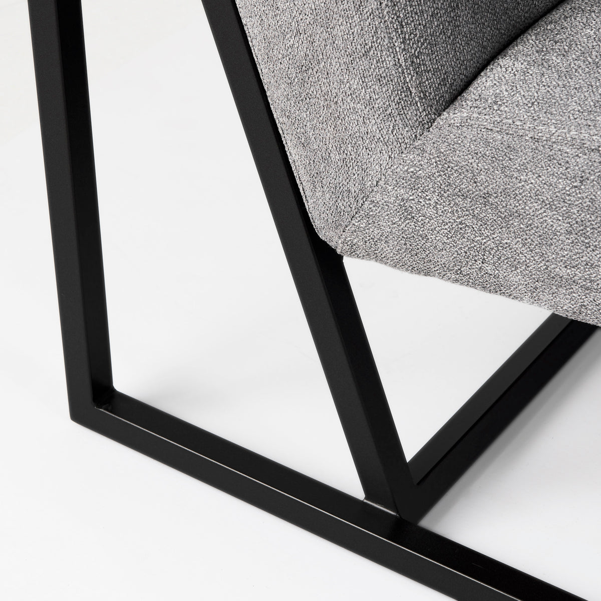 Armelle Gray Fabric Accent Chair