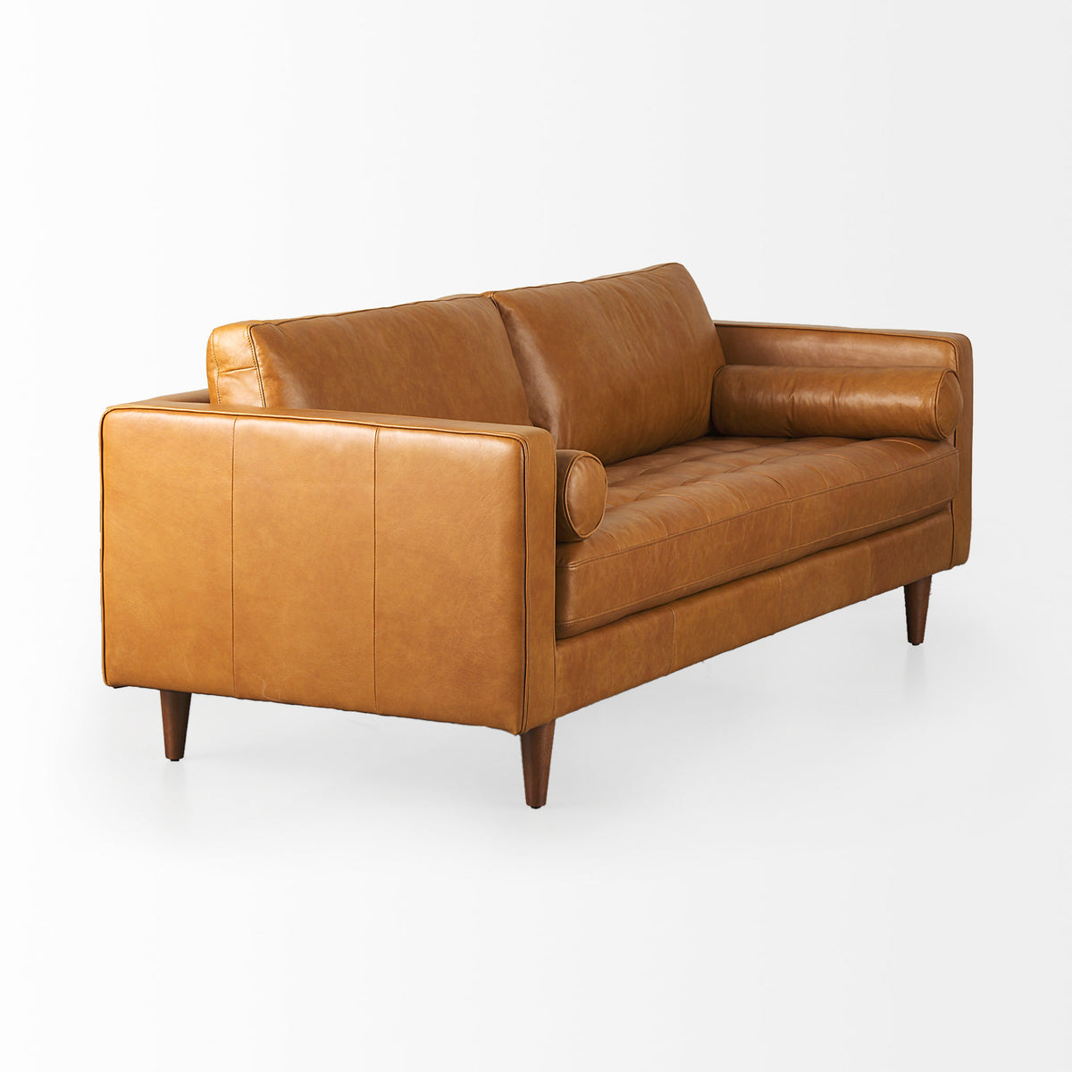 Svend Tan Genuine Leather 3-Seater Sofa