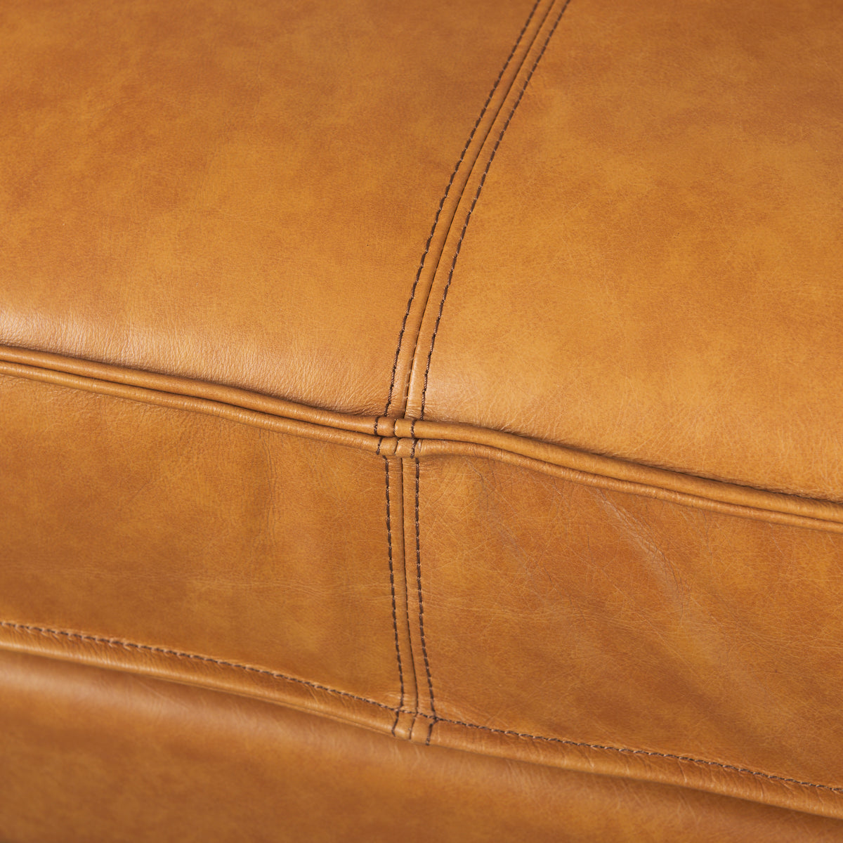 D'Arcy Left Chaise Tan Genuine Leather Sectional