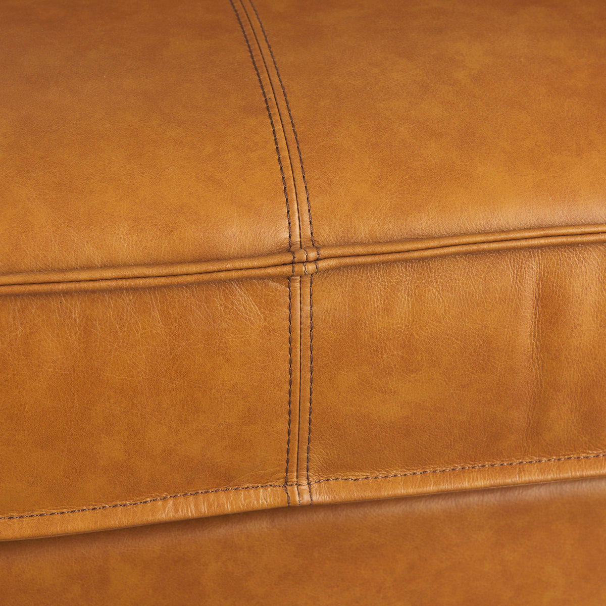 D'Arcy Tan Genuine Leather Loveseat