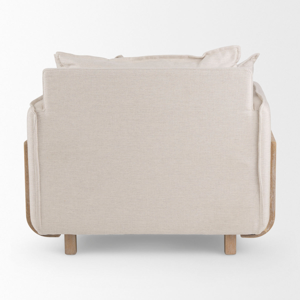 Roy Beige Upholstered Arm Chair