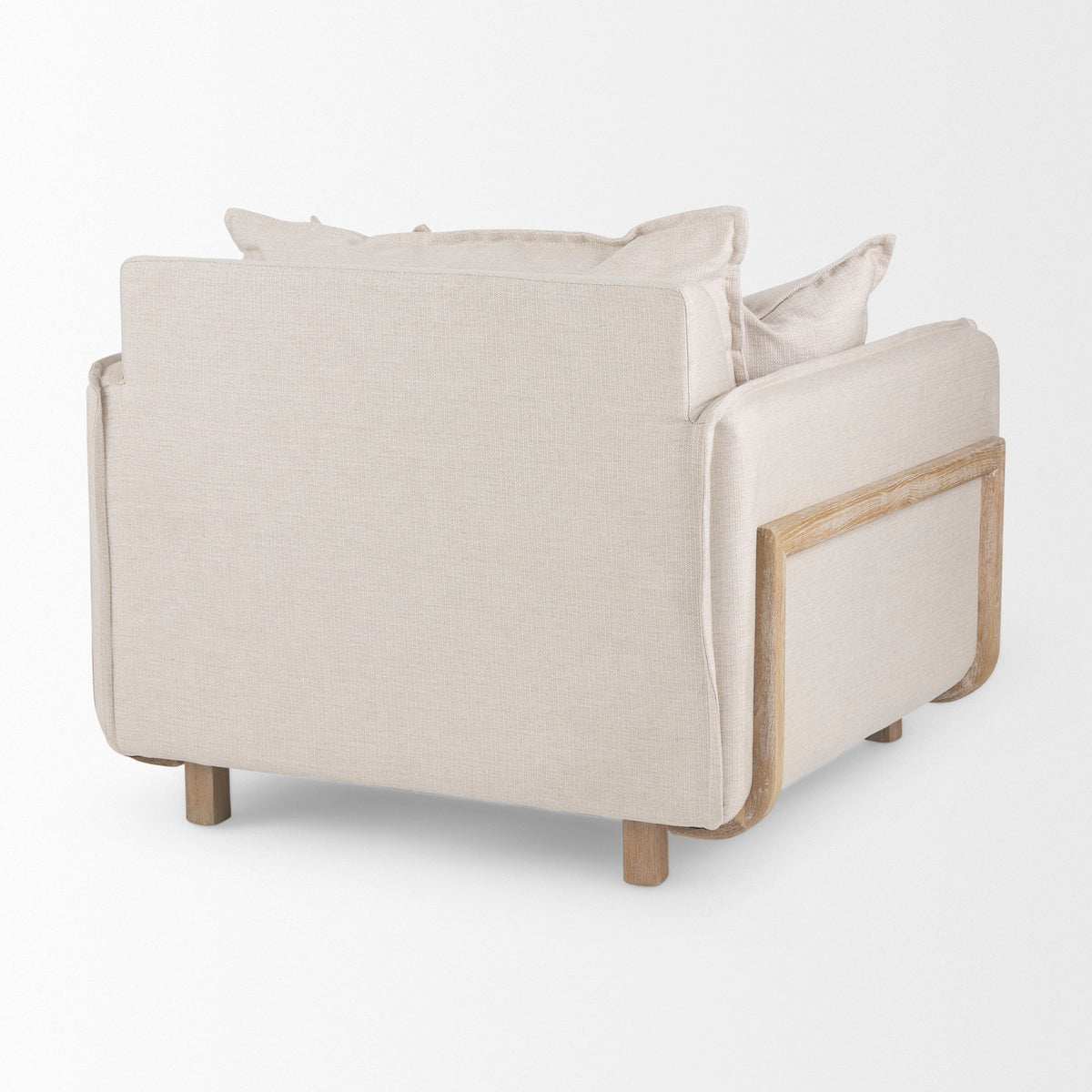 Roy Beige Upholstered Arm Chair