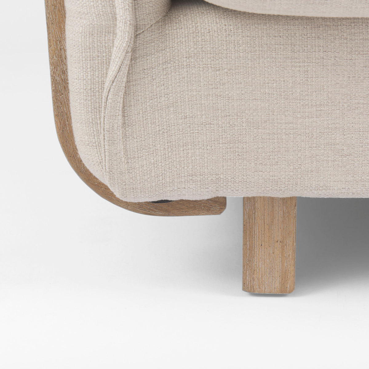 Roy Beige Upholstered Arm Chair