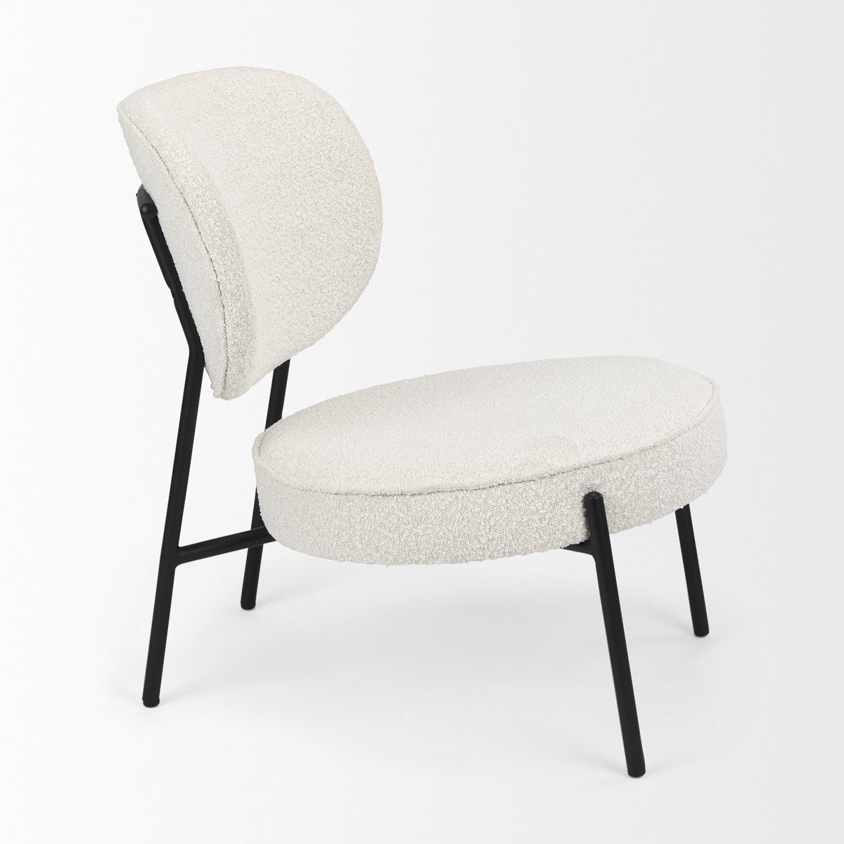 Amelia Cream Boucle Accent Chair