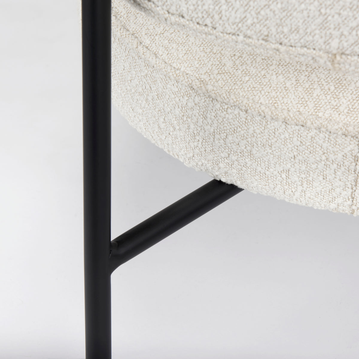 Amelia Cream Boucle Accent Chair