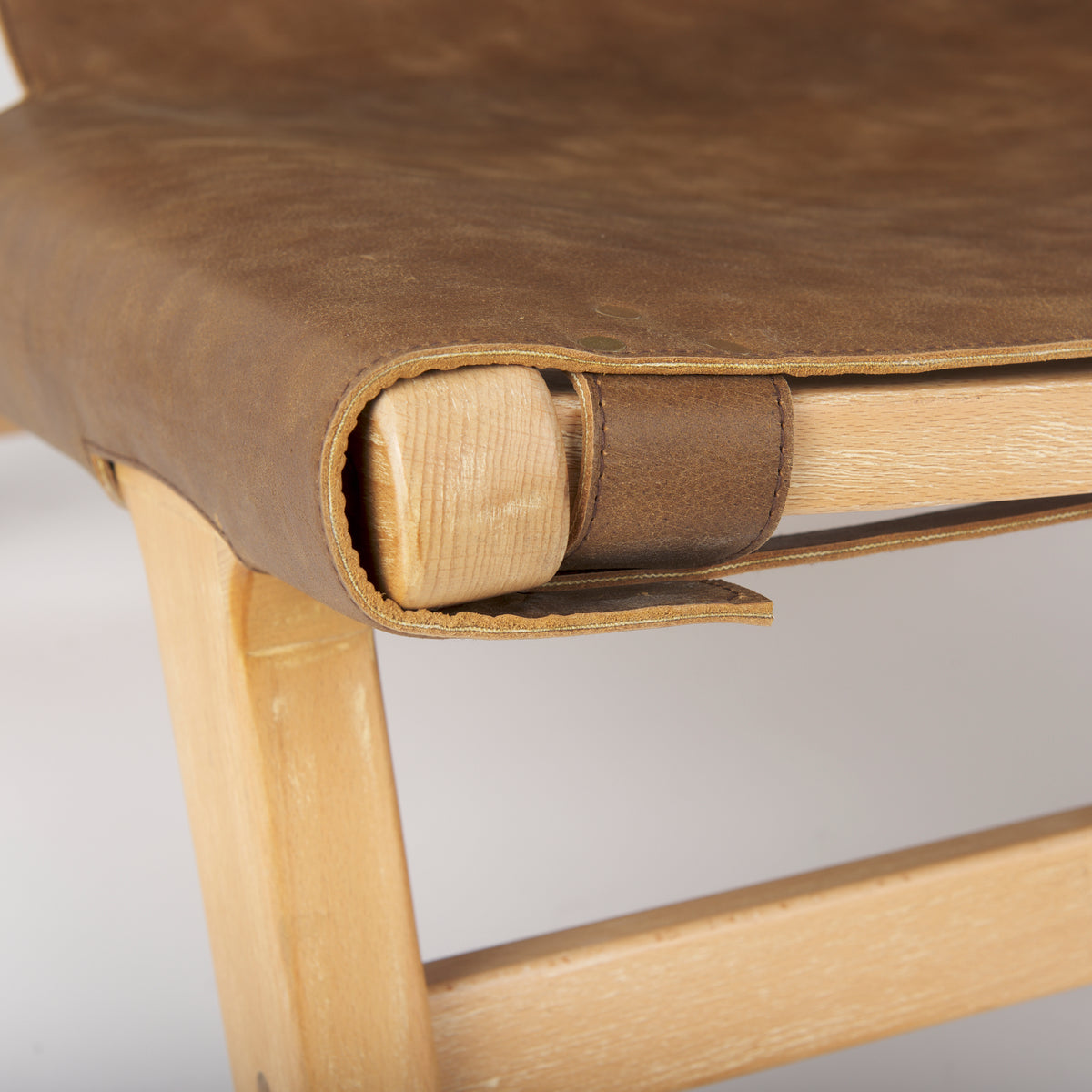 Elodie Brown Leather Accent Chair