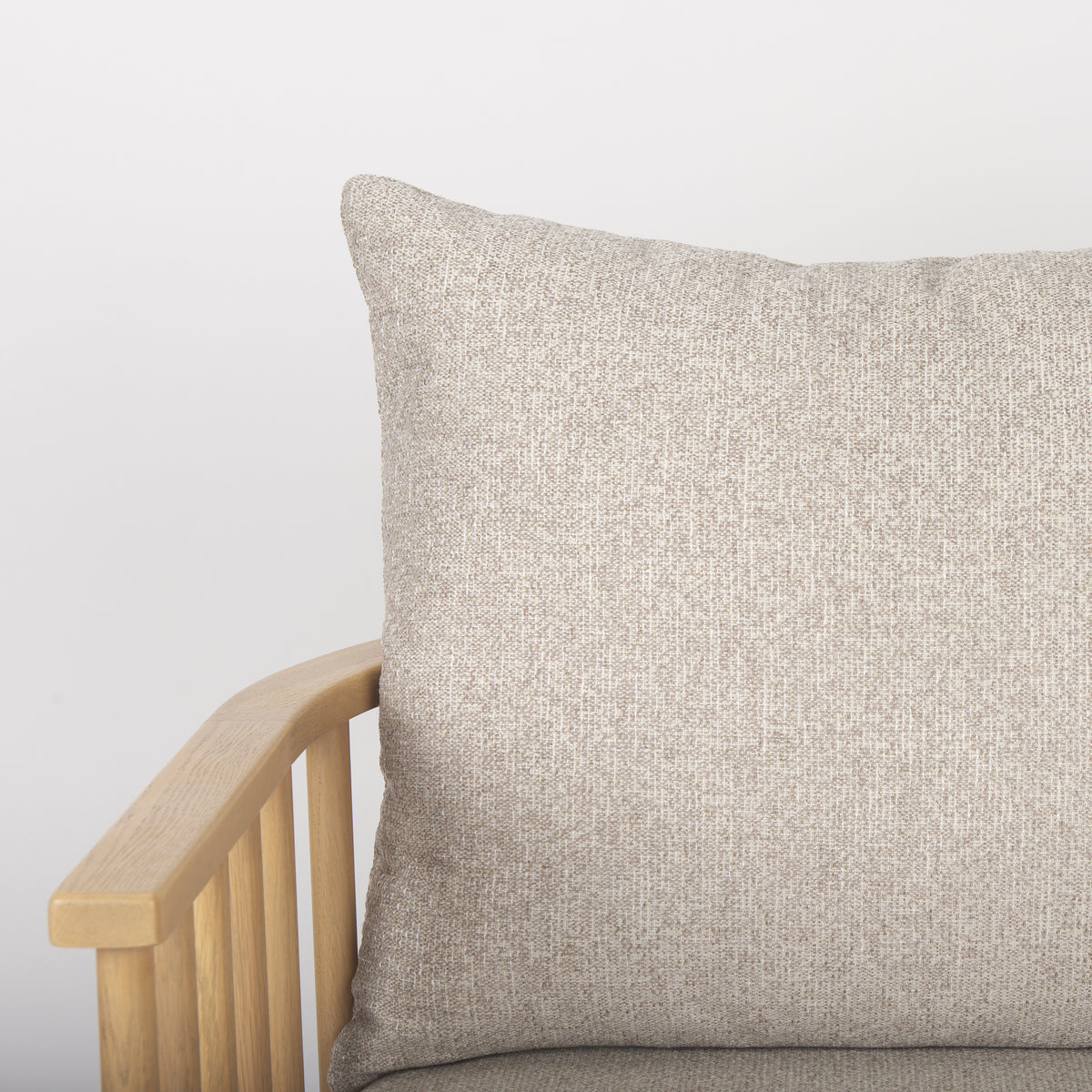 Kopari Beige Tweed Accent Chair