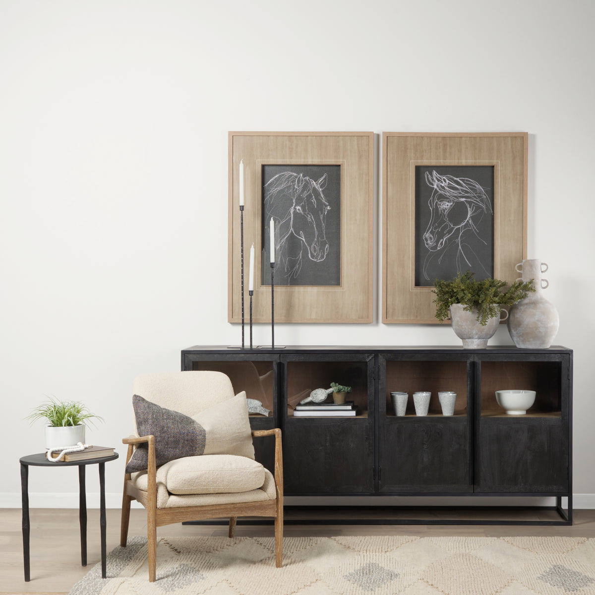 Westan Cream Boucle Accent Chair
