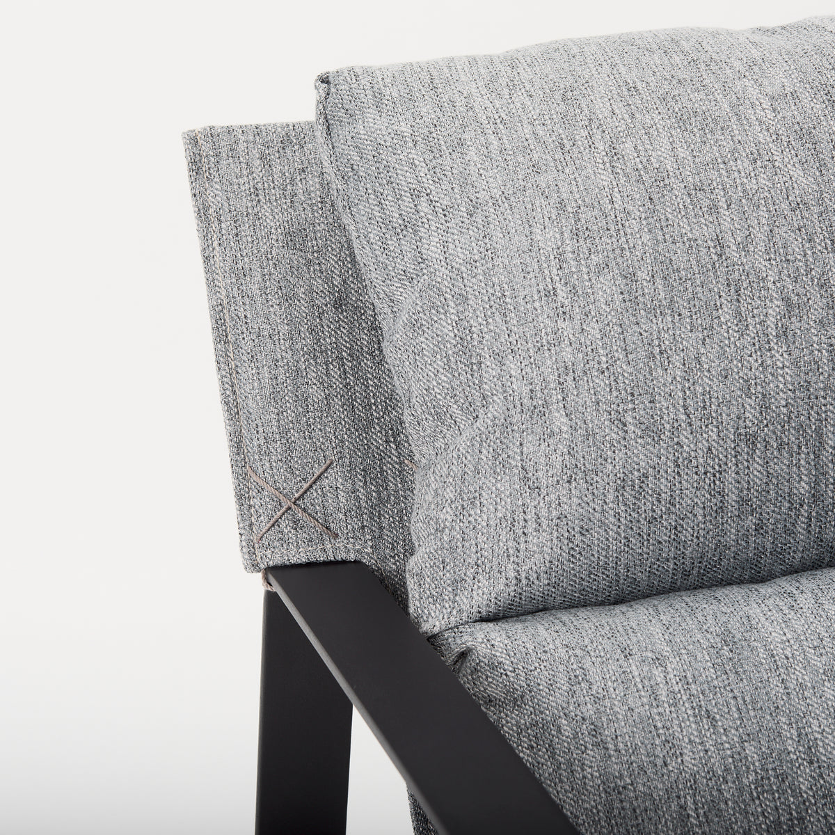 Guilia Castlerock Gray Sling Accent Chair