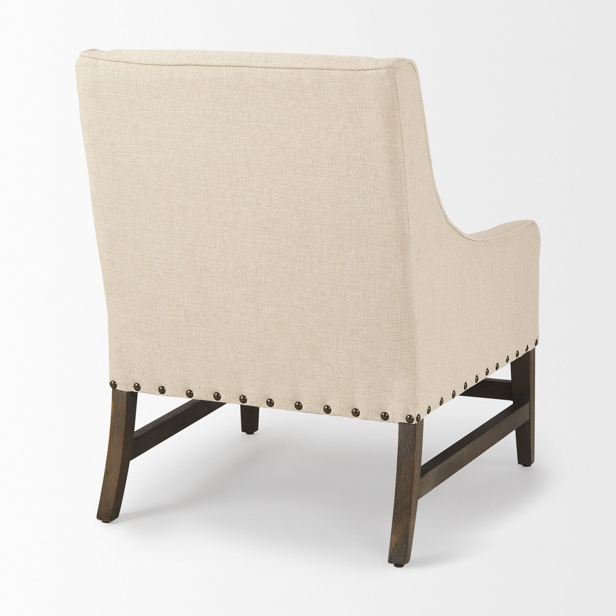 Kensington Cream Linen High Back Accent Chair