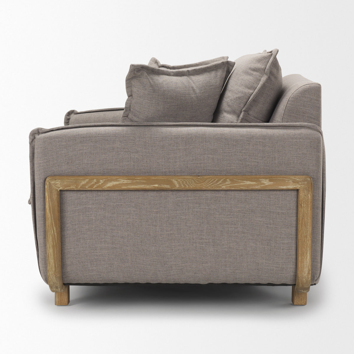Roy Flint Gray Upholstered Arm Chair