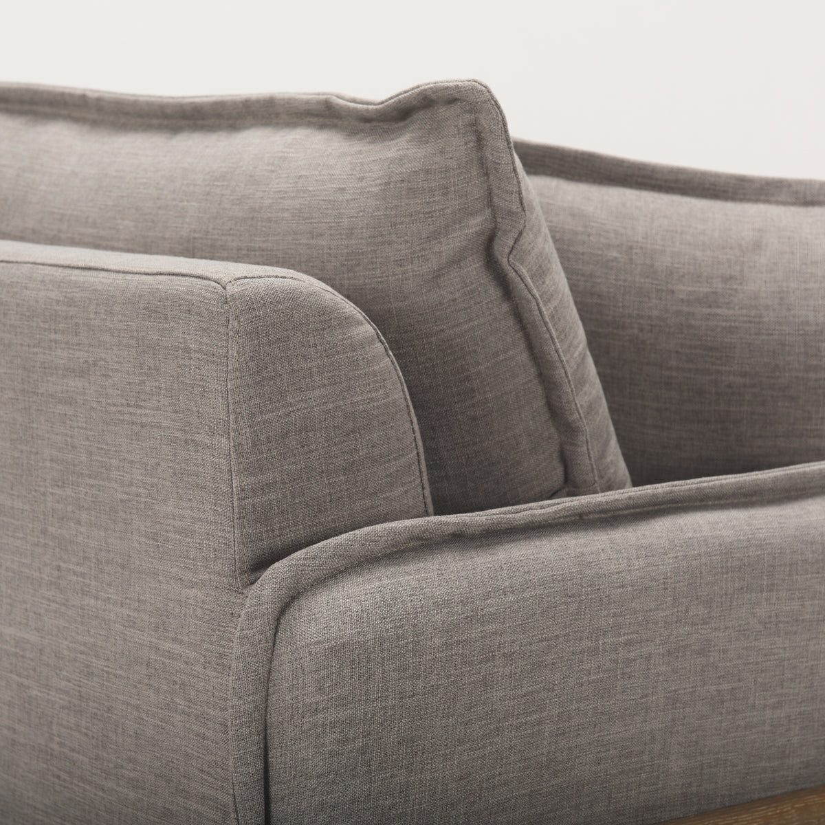 Roy Flint Gray Upholstered Arm Chair