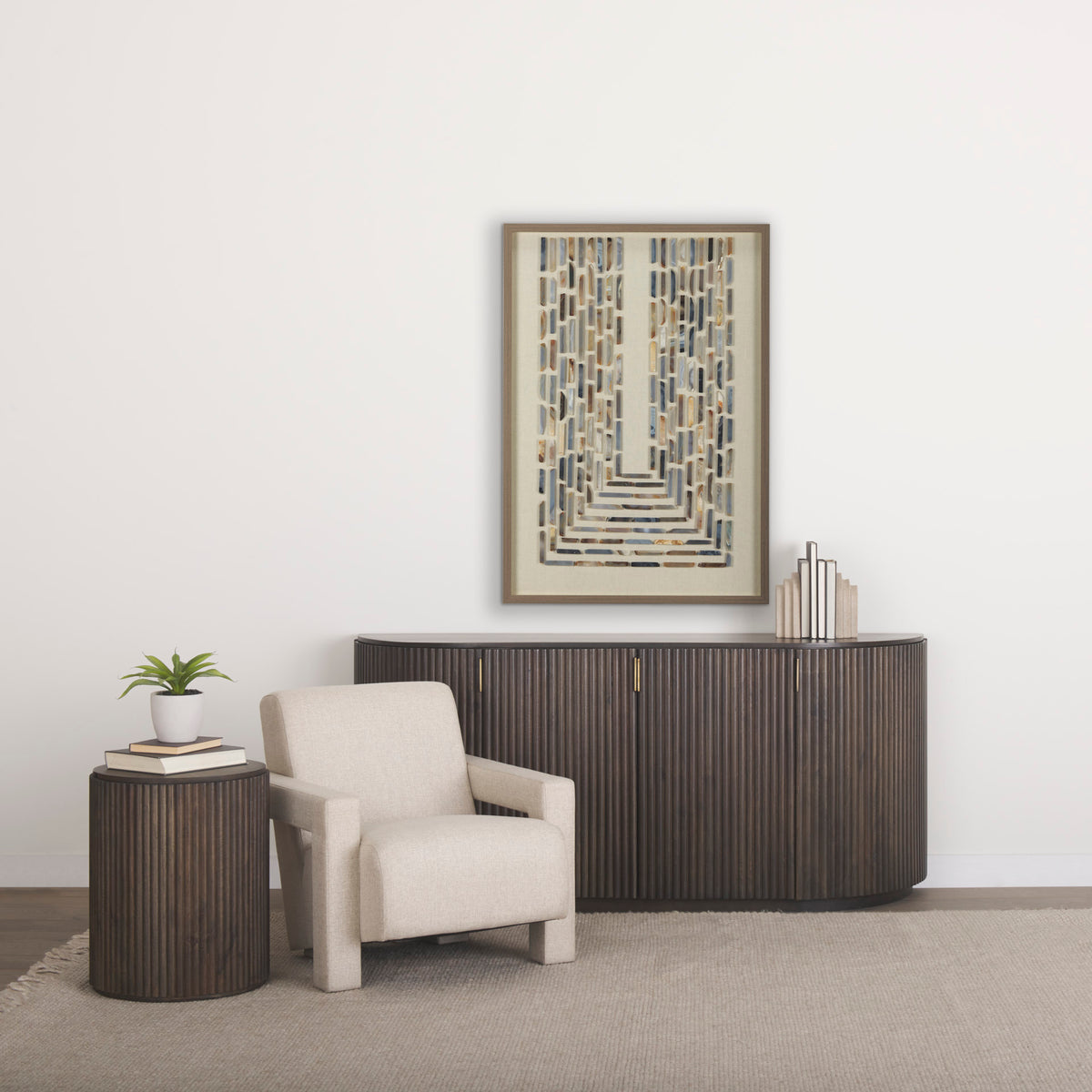 Sovereign Oatmeal Upholstered Accent Chair