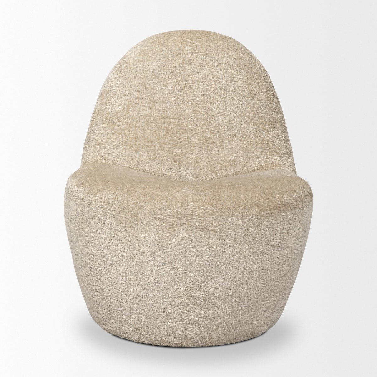 Beverly Beige Chenille Accent Chair