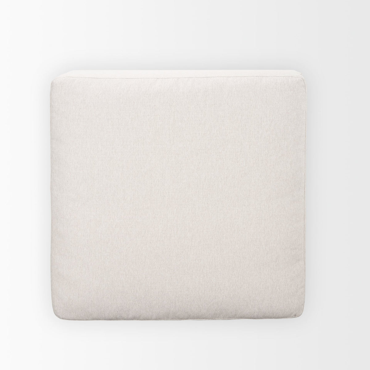 Halston Oatmeal Performance Fabric Large Modular Ottoman