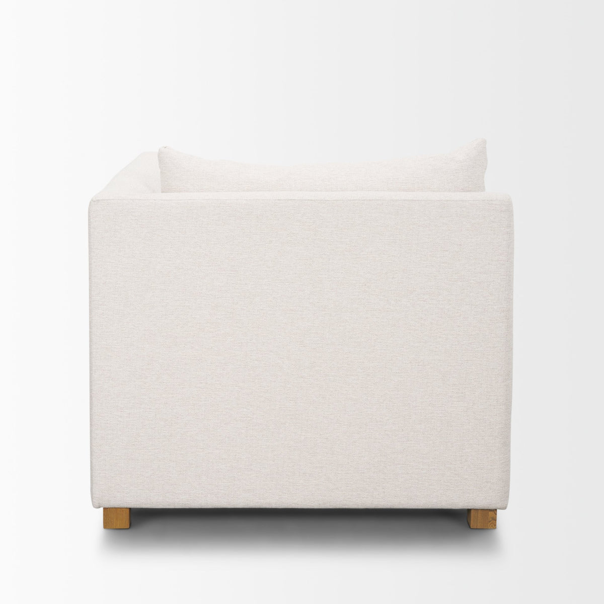 Halston Oatmeal Performance Fabric Right Arm Modular Sectional Piece