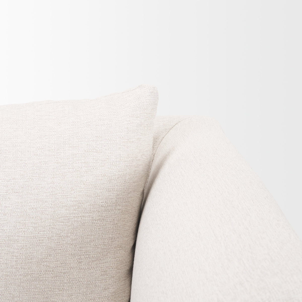Halston Oatmeal Performance Fabric Right Arm Modular Sectional Piece