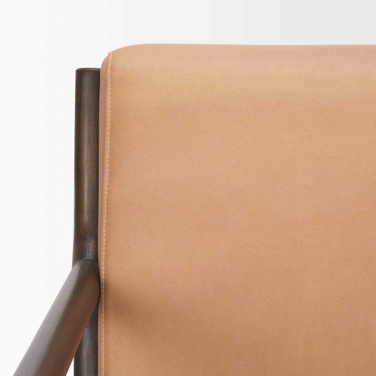 Cashel Tan Genuine Leather Accent Chair