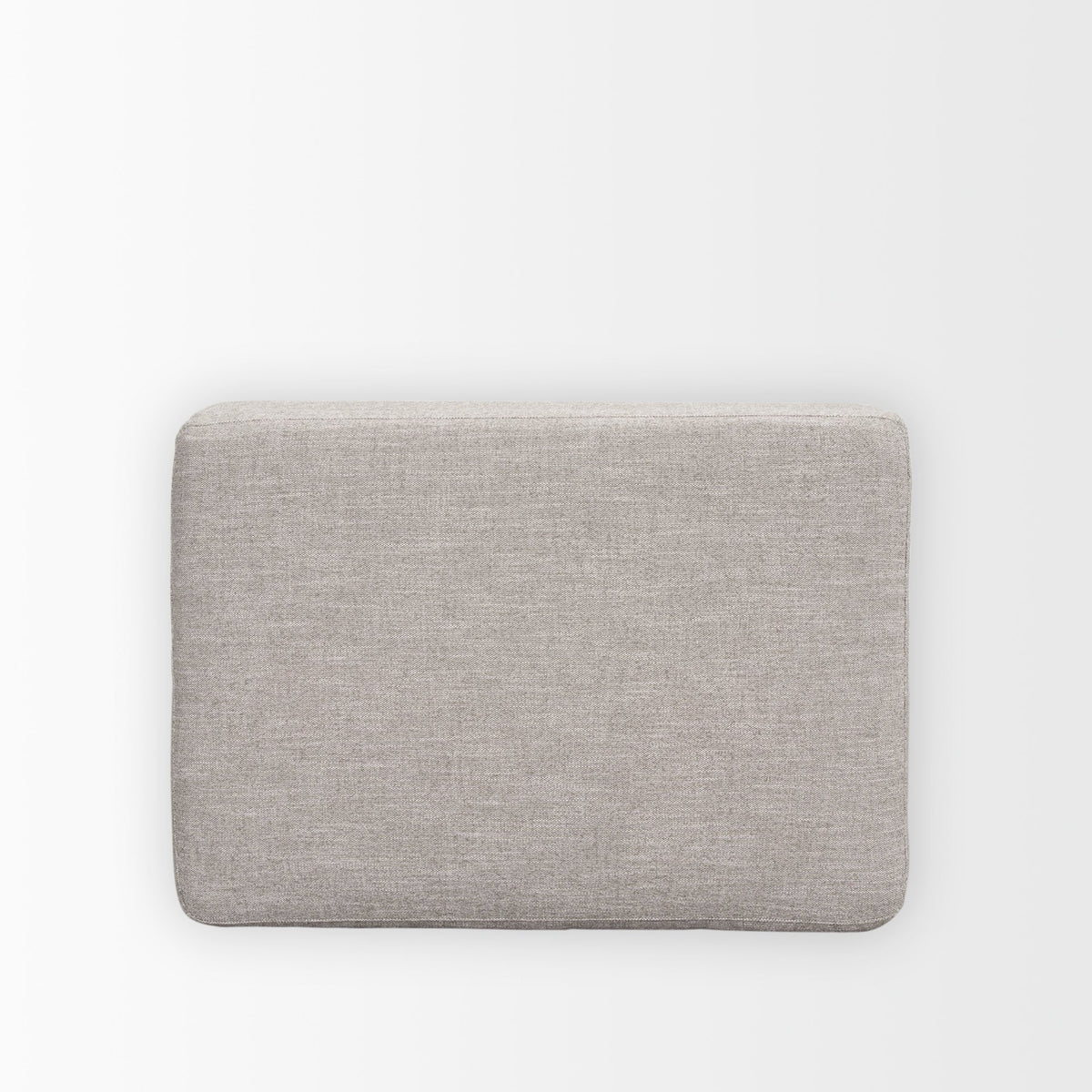 Halston Light Gray Performance Fabric Small Modular Ottoman