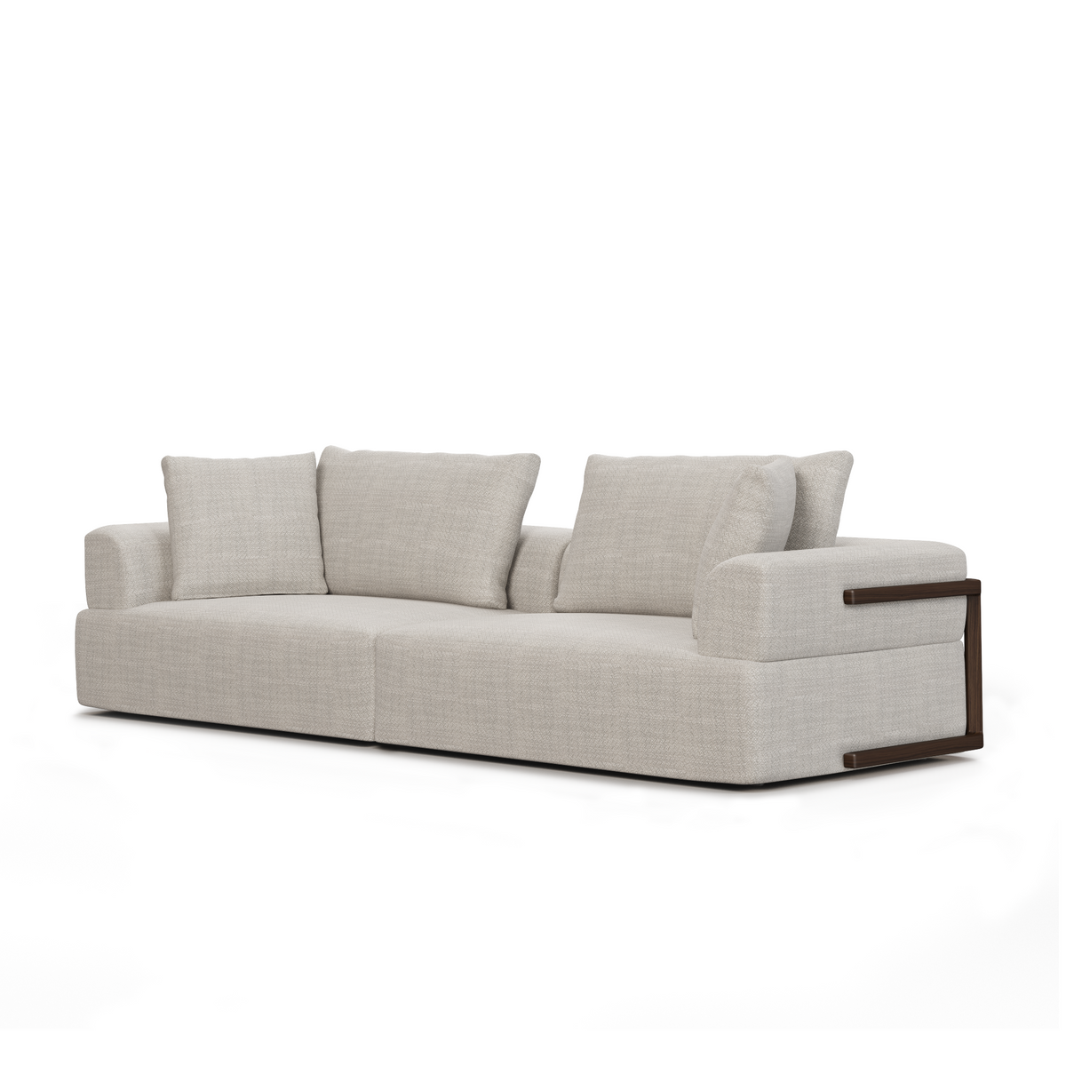 Warner Gray Performance Fabric 2-Piece Sofa Set