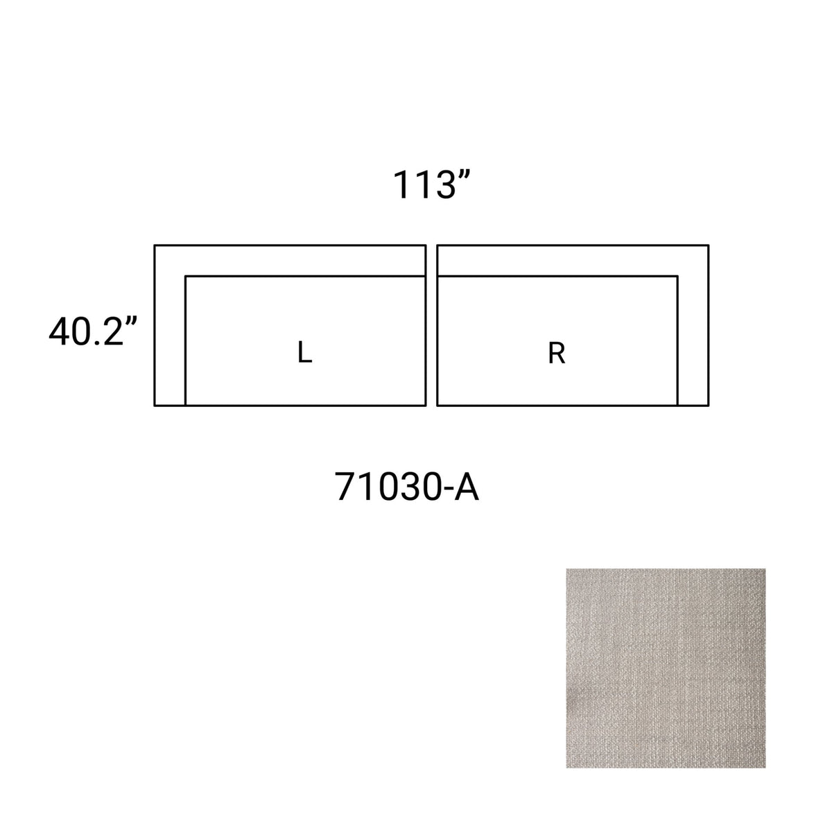 Warner Gray Performance Fabric 2-Piece Sofa Set