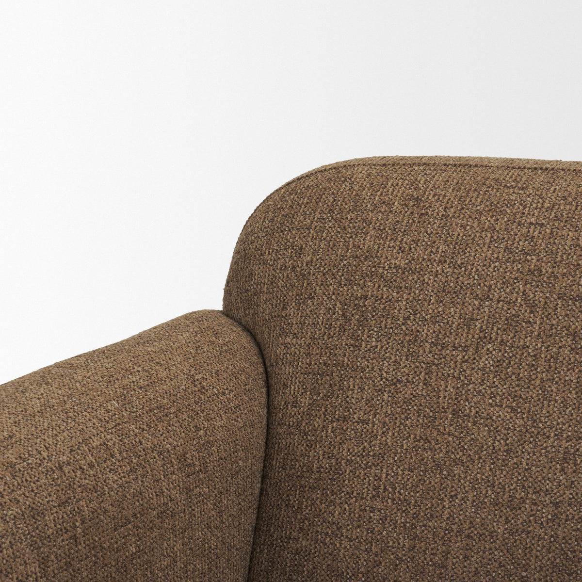 Saga Mocha Textured Plush Upholstered Chair