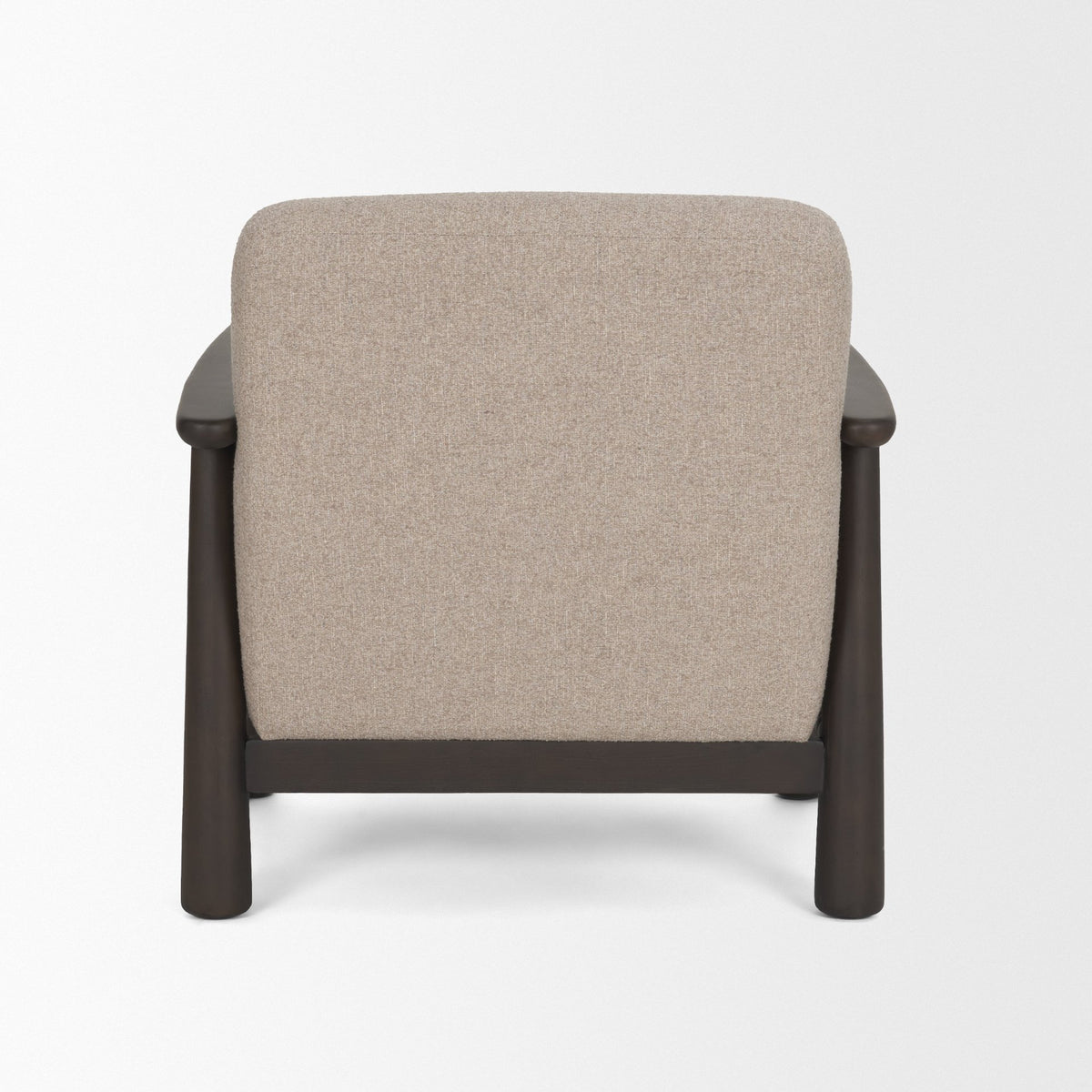 Willmar Mushroom Gray Fabric Accent Lounge Chair