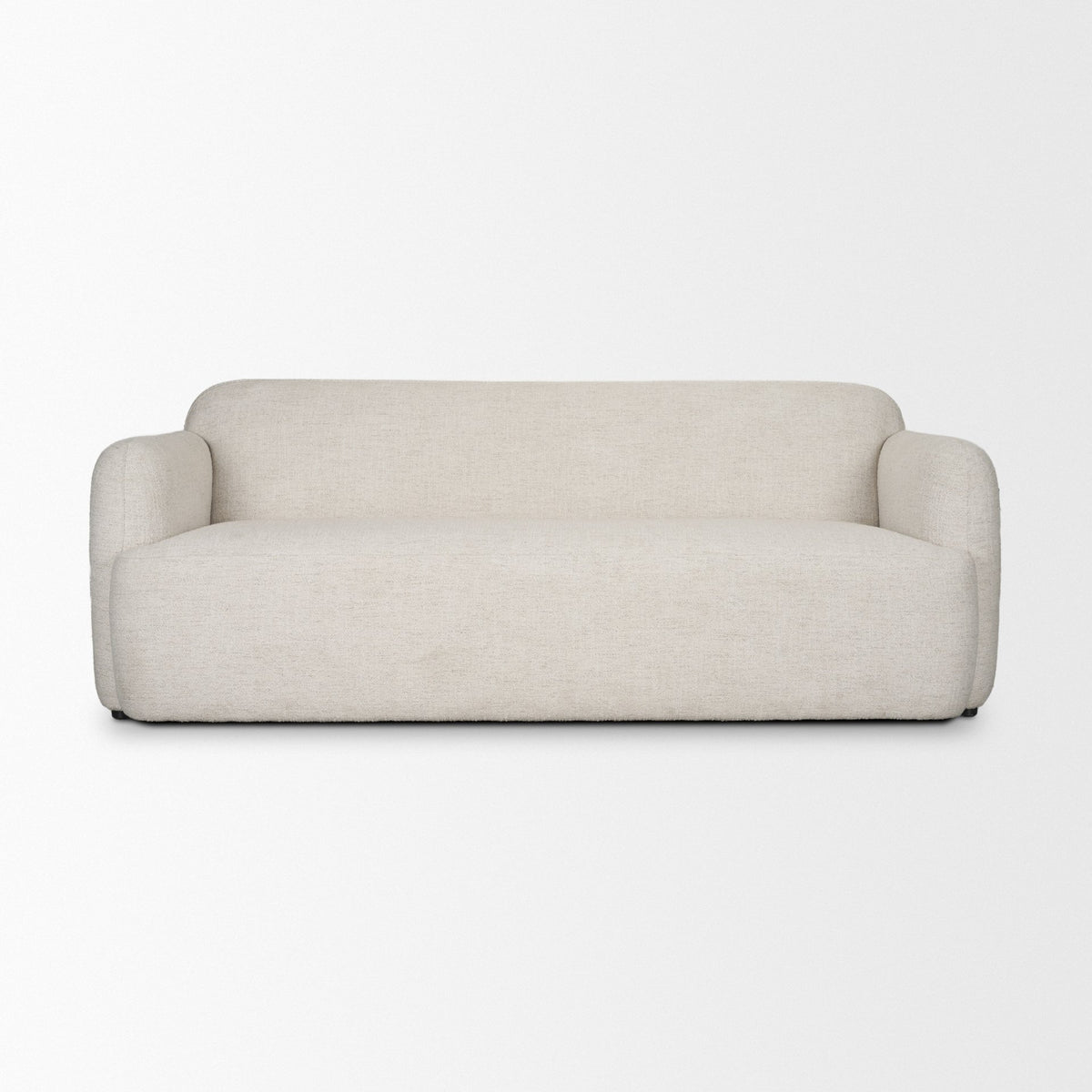 Saga Cream Fabric 3-Seater Sofa