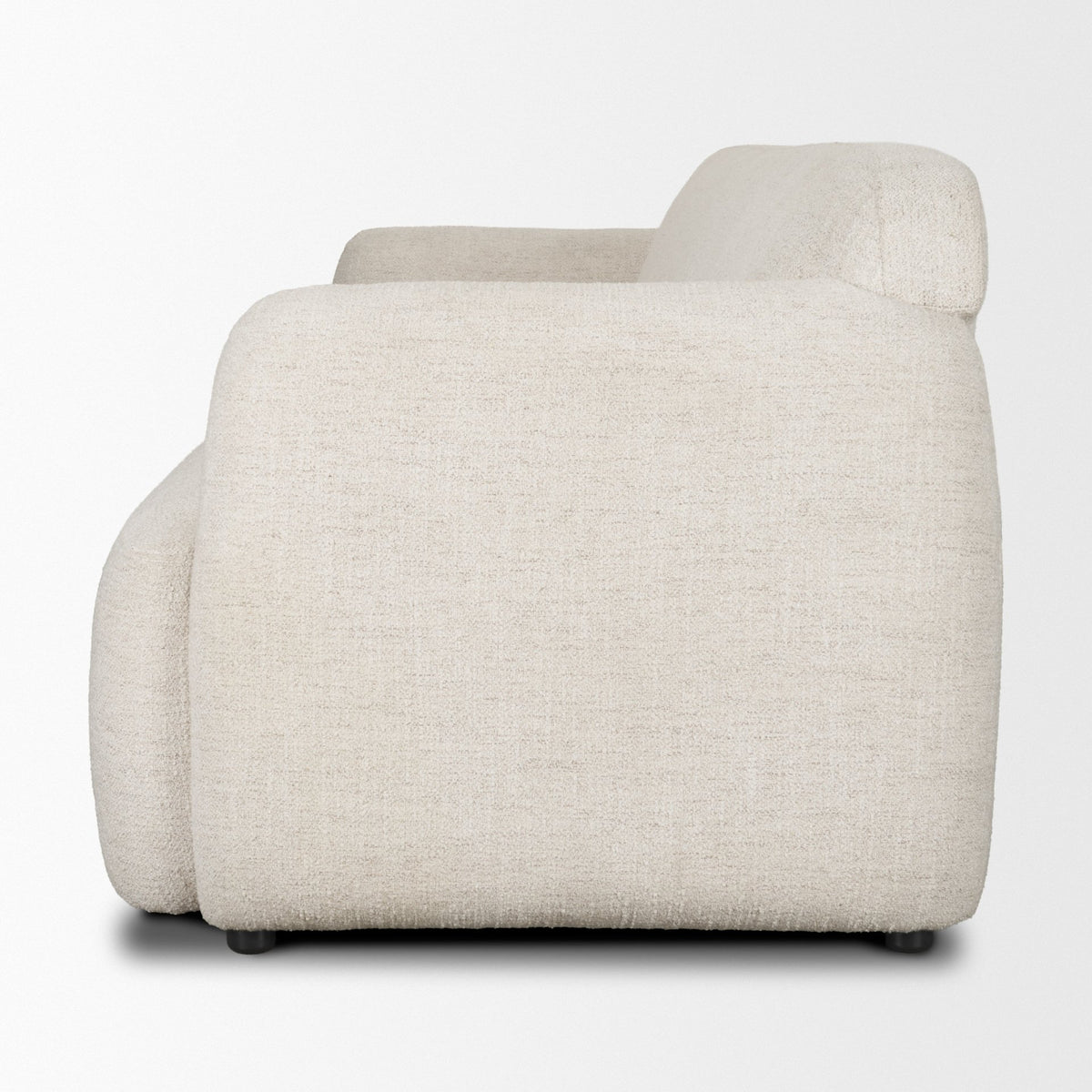 Saga Cream Fabric 3-Seater Sofa