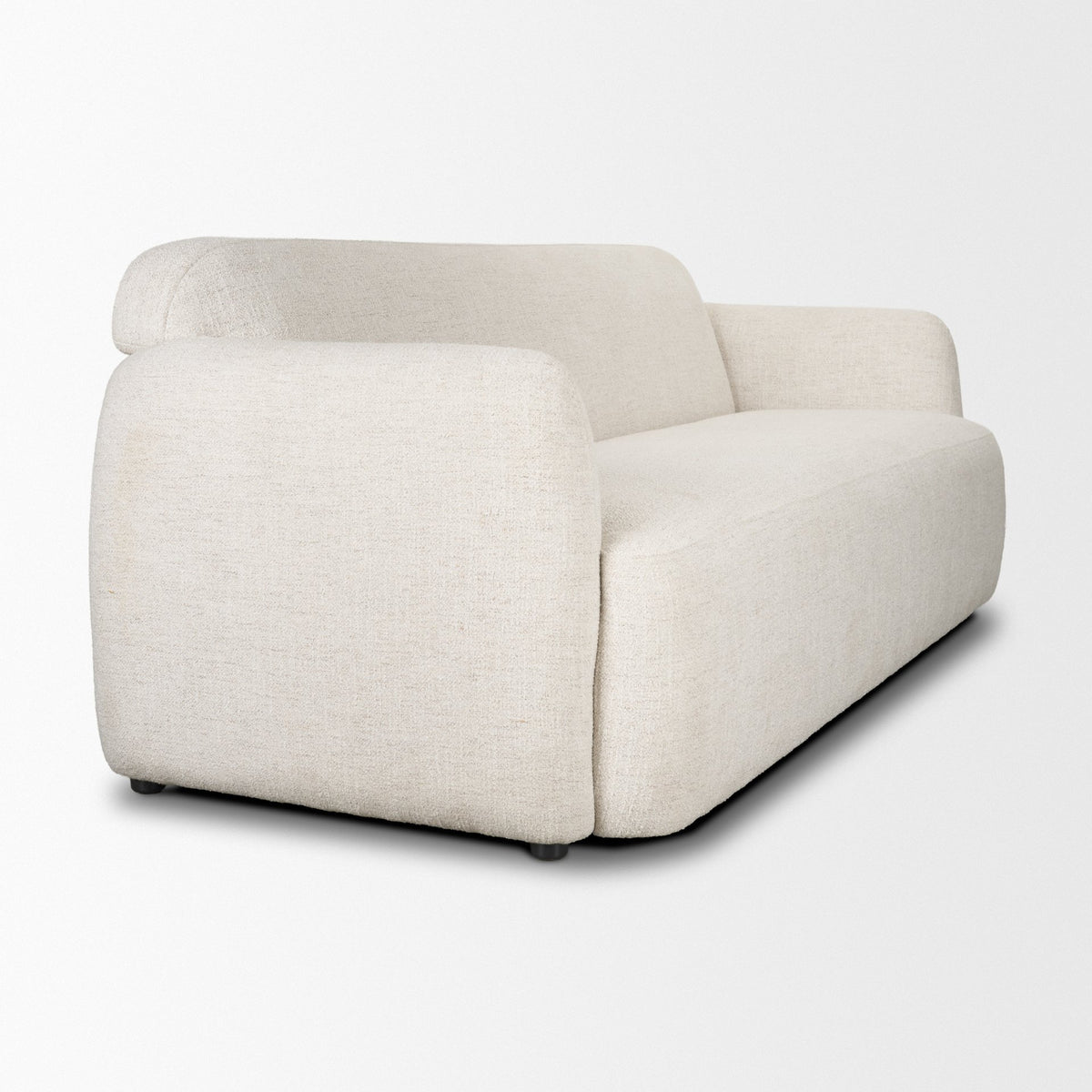 Saga Cream Fabric 3-Seater Sofa