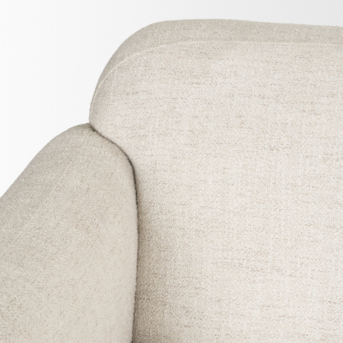 Saga Cream Fabric 3-Seater Sofa