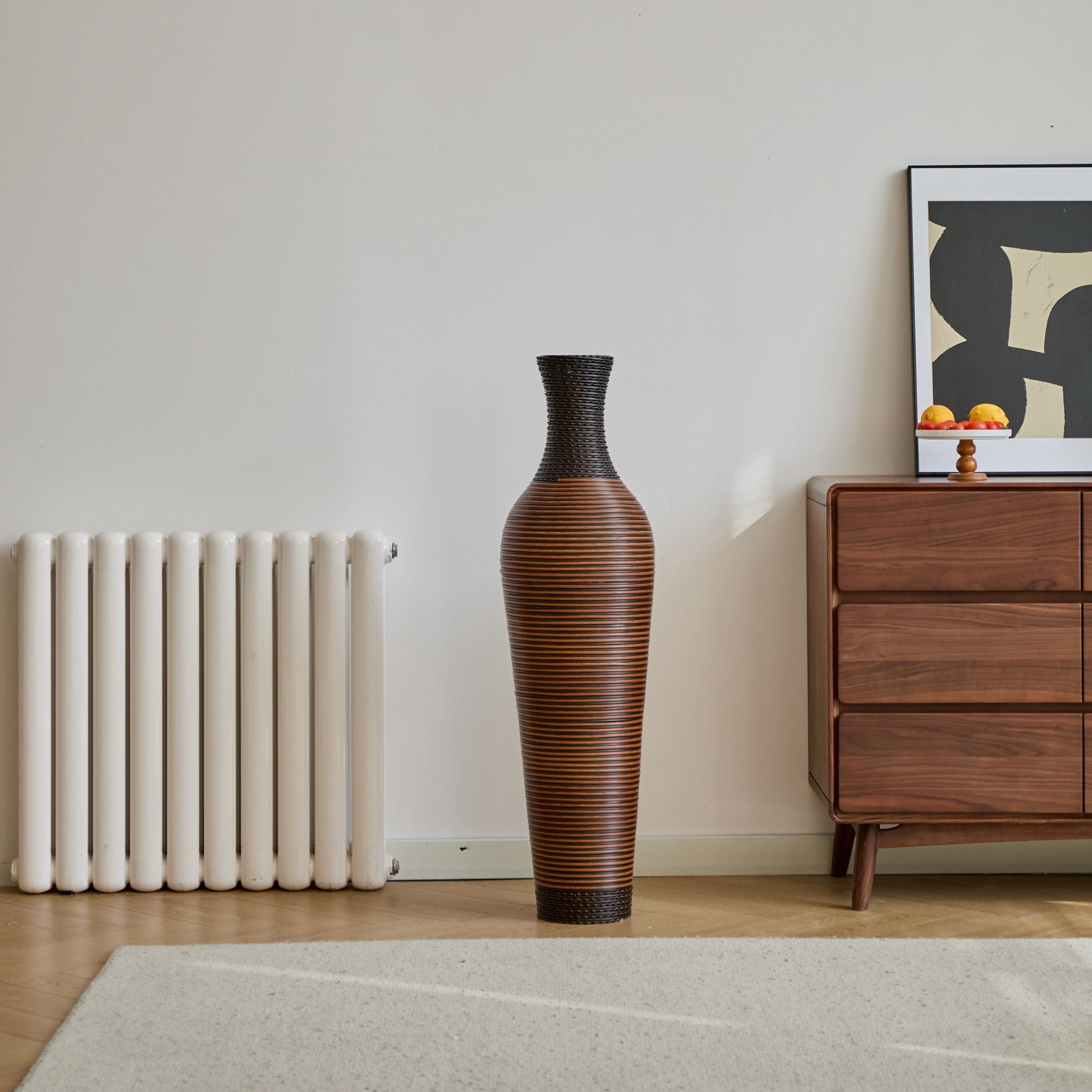 Tall Woven Floor Vase